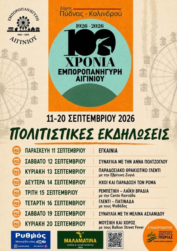 100 Χρόνια Εμποροπανήγυρη Αιγινίου Πιερίας