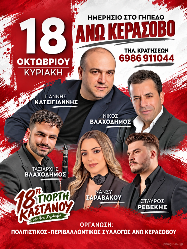 18η Γιορτή Κάστανου στο Άνω Κεράσοβο Ιωαννίνων