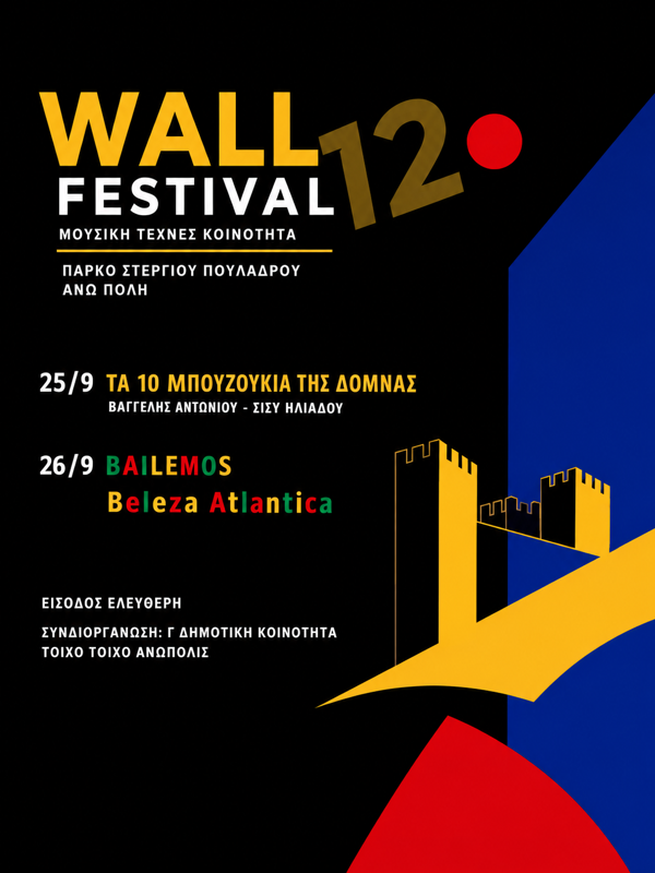 Wall Festival 12 στην Άνω Πόλη Θεσσαλονίκης
