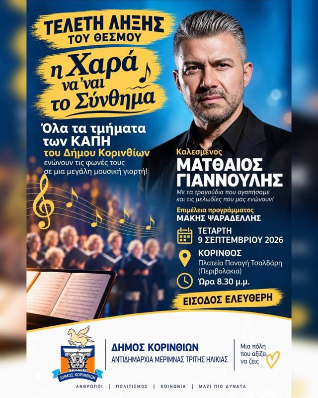 Ο Ματθαίος Γιαννούλης στην Κόρινθο